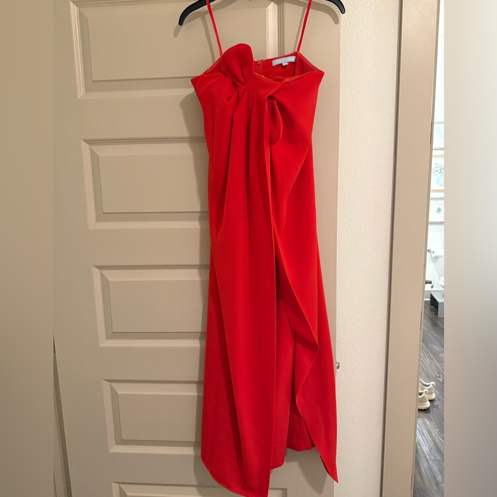 ANTONIO MELANI Strapless Red Dress